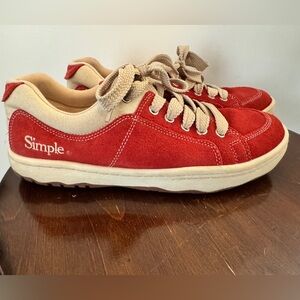 Simple Red OS Suede Sneakers